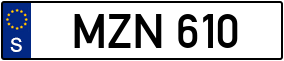 Trailer License Plate